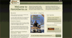 Desktop Screenshot of huntalberta.ca